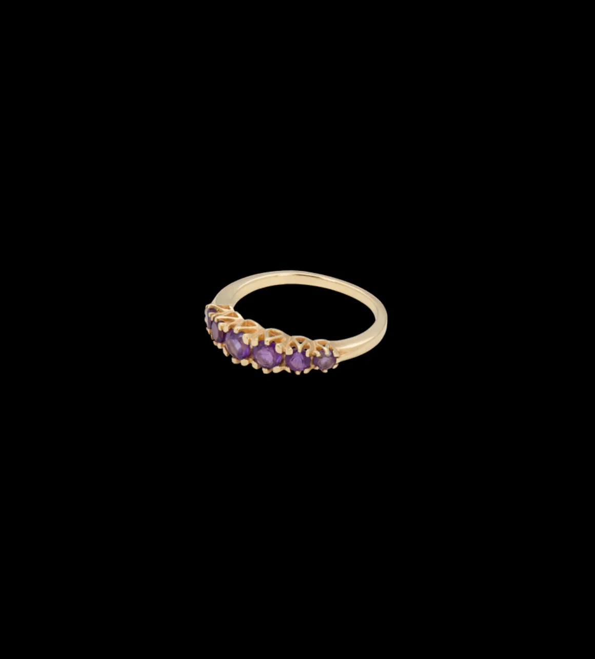 Anna + Nina 14K Goud | Voor Je Partner | Anna Ring Amethyst 14K Geelgoud