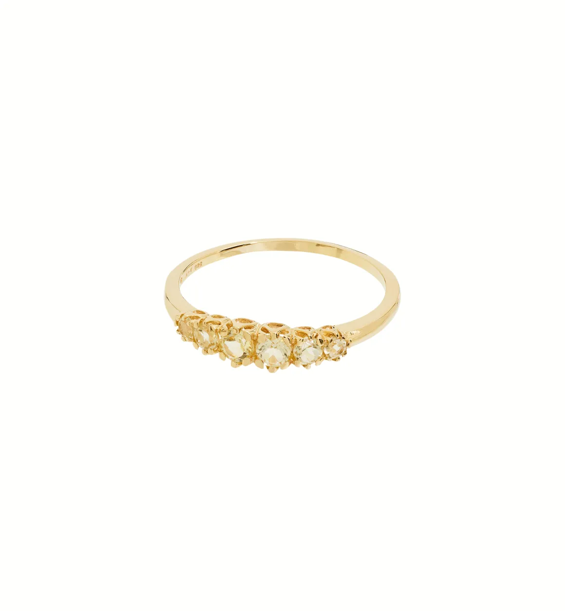 Anna + Nina 14K Goud | Anna Ring Lemon Quartz 14K Geelgoud