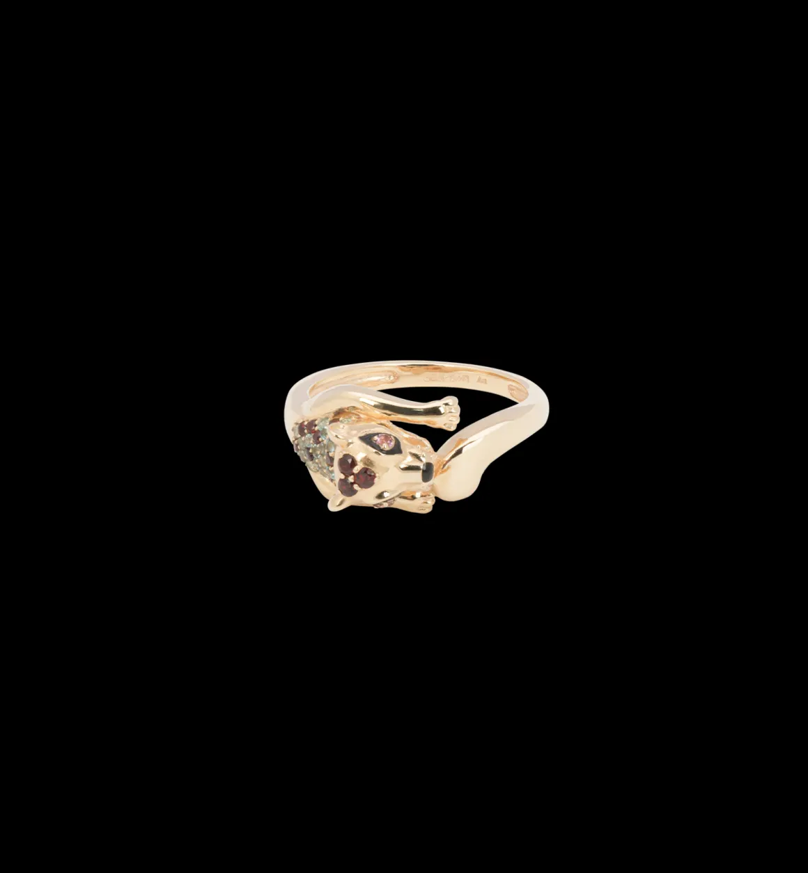 Anna + Nina 14K Goud | Voor Je Partner | Antique Panther Ring 14K Geelgoud