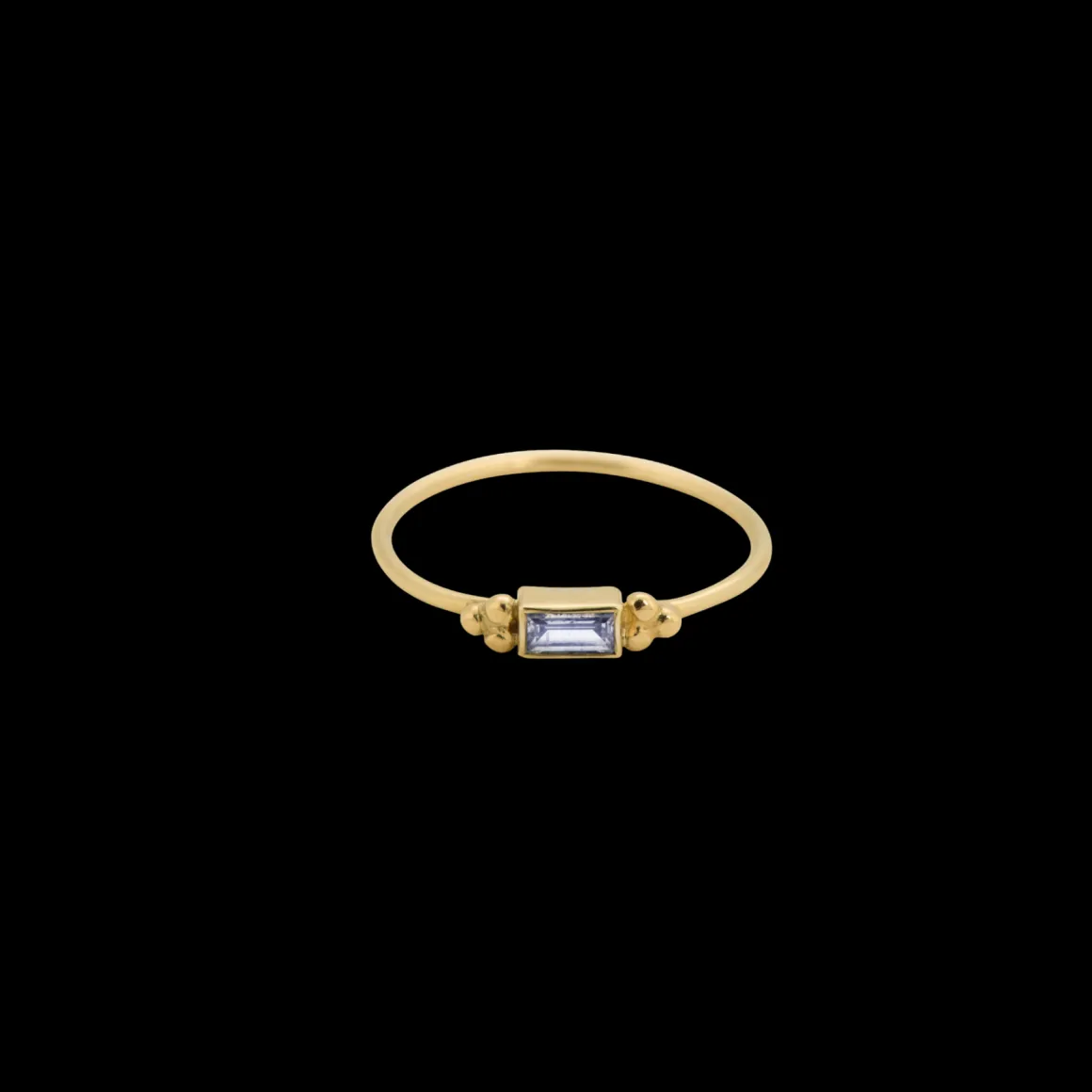 Anna + Nina 14K Goud | Voor Je Partner | Baguette Ring Zirconia 14K Geelgoud