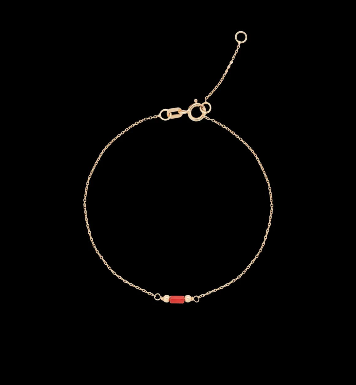 Anna + Nina 14K Goud | Blood Coral Bracelet 14K