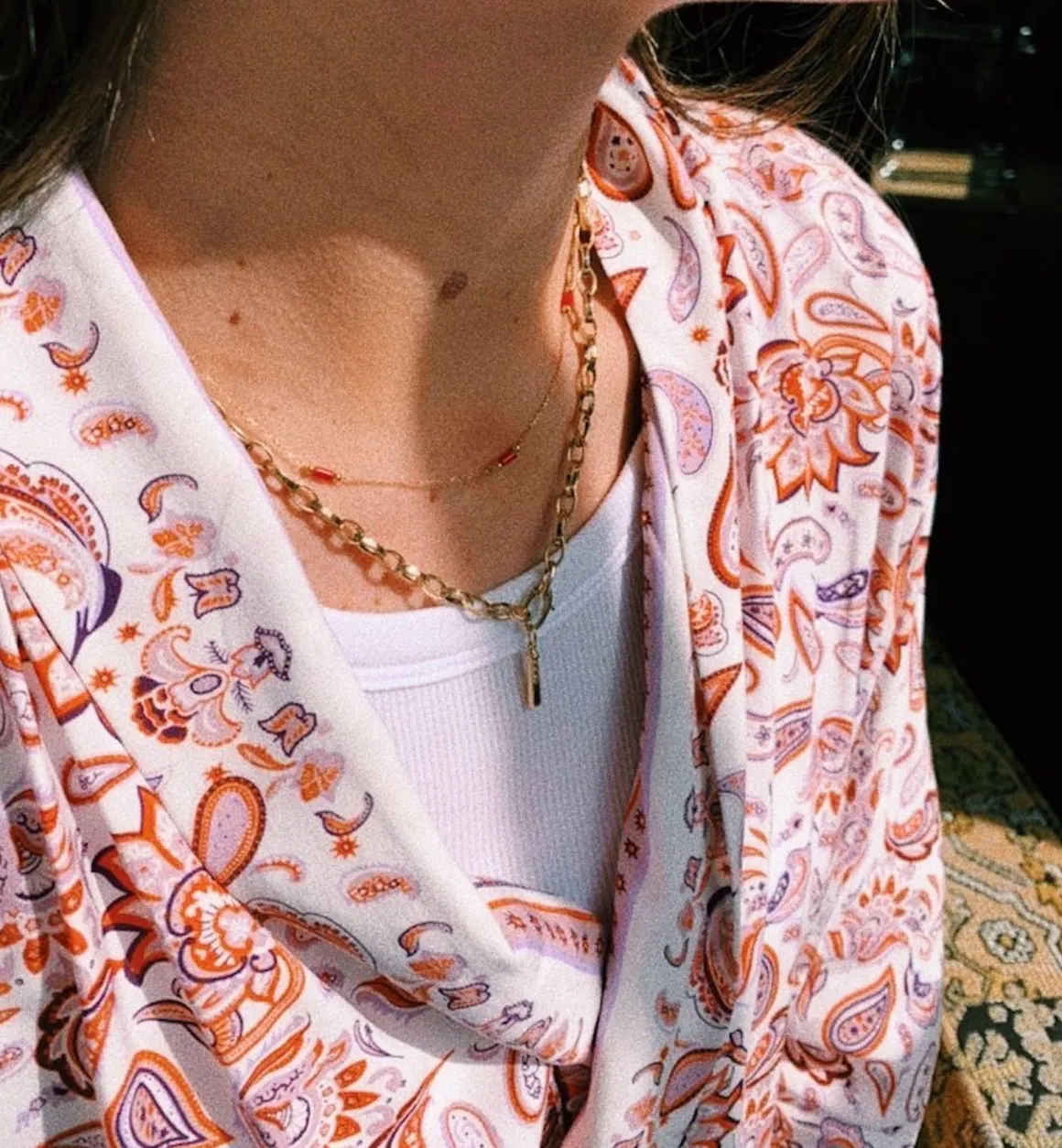 Anna + Nina 14K Goud | Blood Coral Necklace 14K