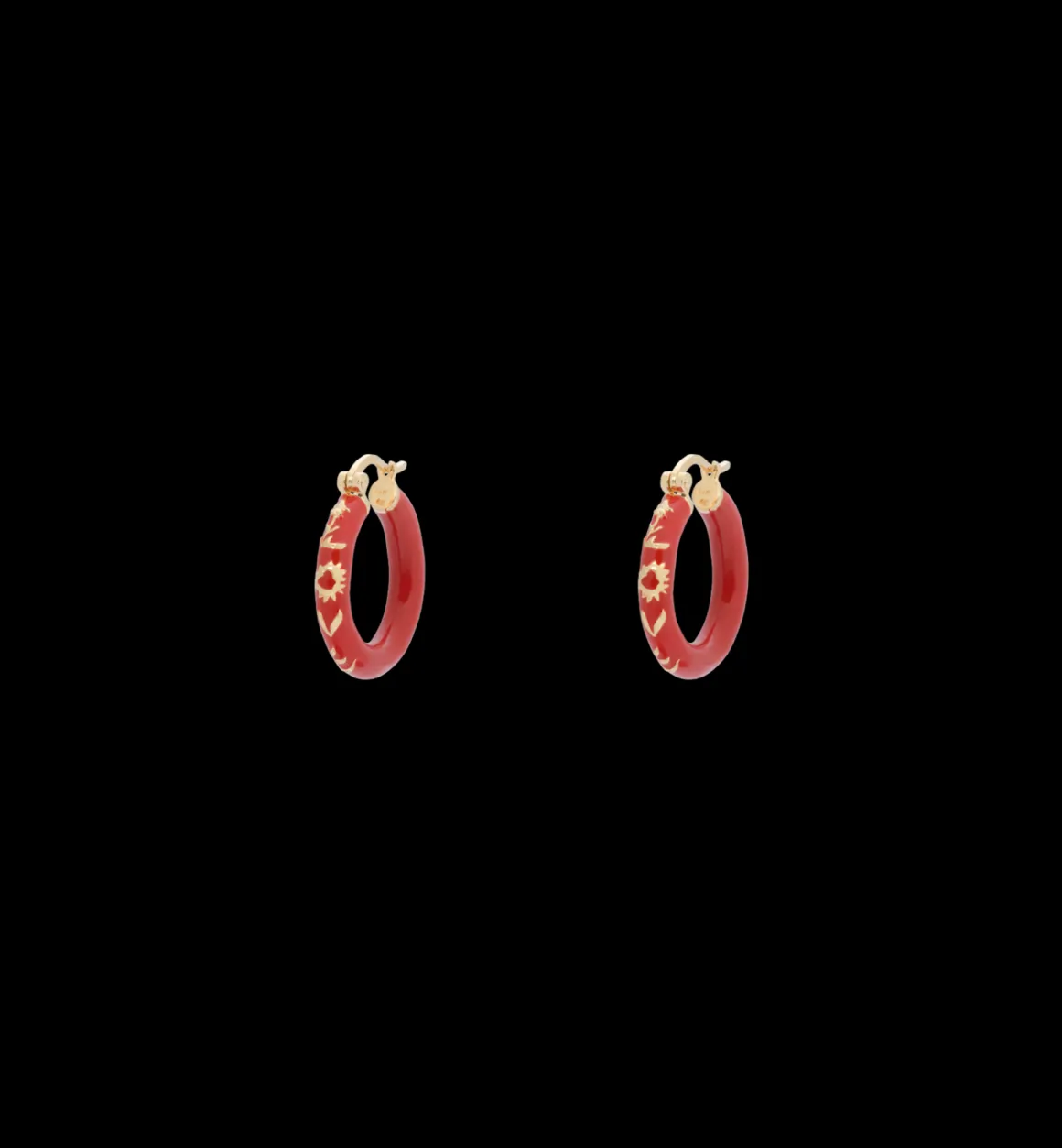 Anna + Nina ​Verguld | Zilver & Verzilverd | Bonfire Hoop Earrings