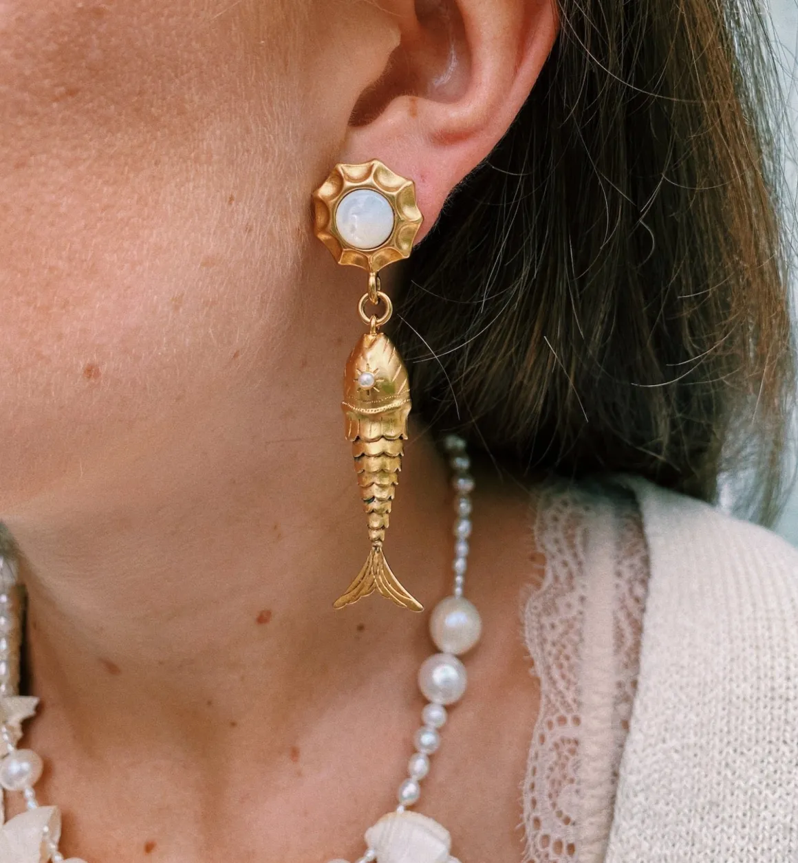 Brinker + Eliza ​Verguld | Voor Je Partner | Dory Fish Earrings