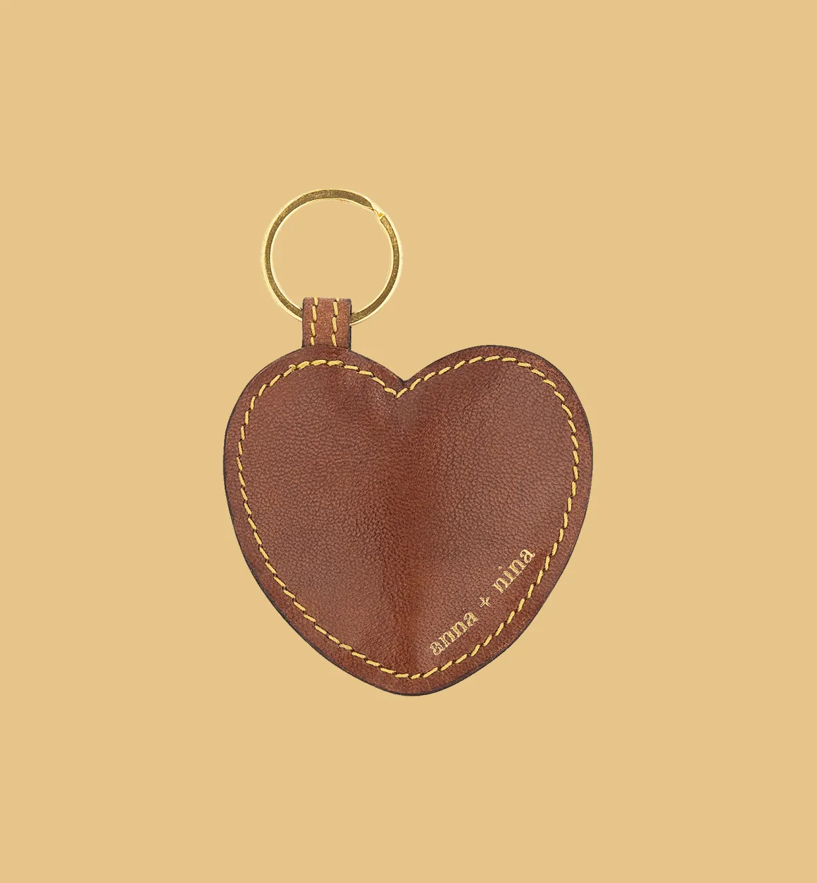 Anna + Nina - Home Accessories | Voor Je Partner | Brown Sweetheart Keychain