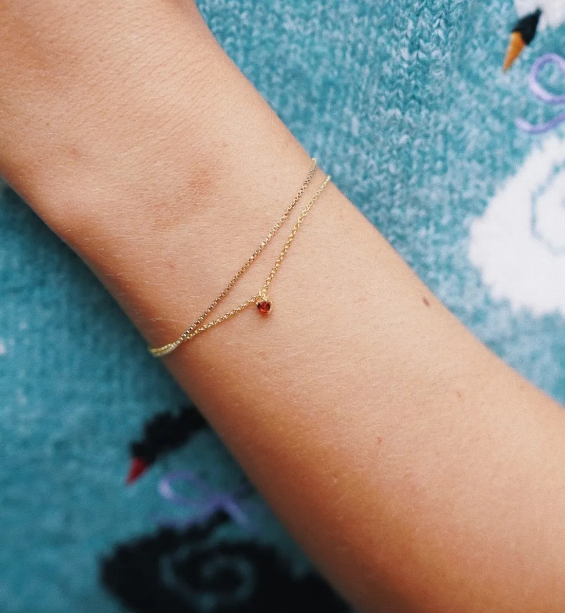 Anna + Nina 14K Goud | Voor Je Partner | Burning Heart Bracelet 14K