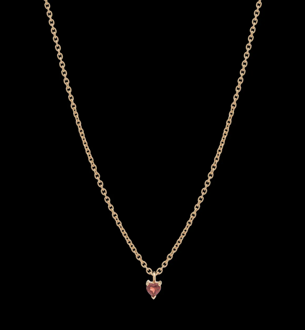 Anna + Nina 14K Goud | Voor Je Partner | Burning Heart Necklace 14K