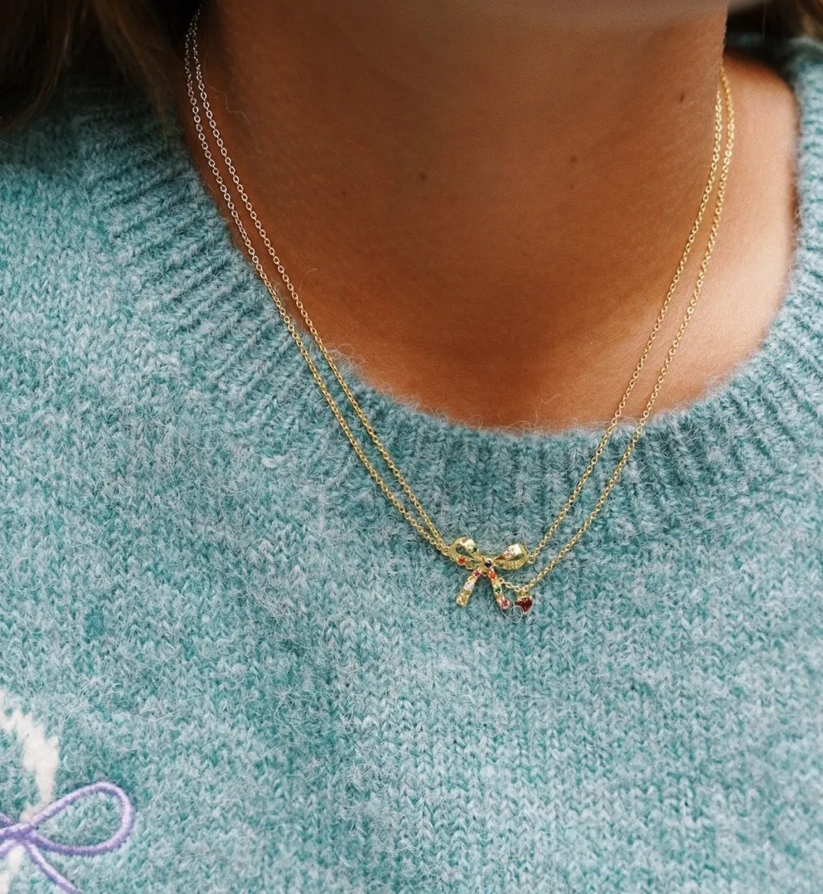 Anna + Nina 14K Goud | Voor Je Partner | Burning Heart Necklace 14K