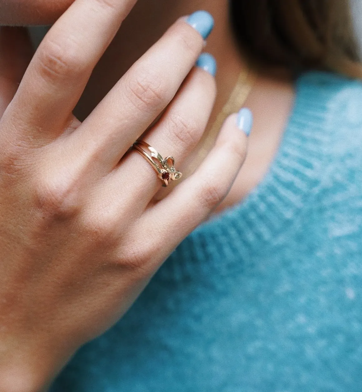 Anna + Nina 14K Goud | Voor Je Partner | Burning Heart Ring 14K YellowGold