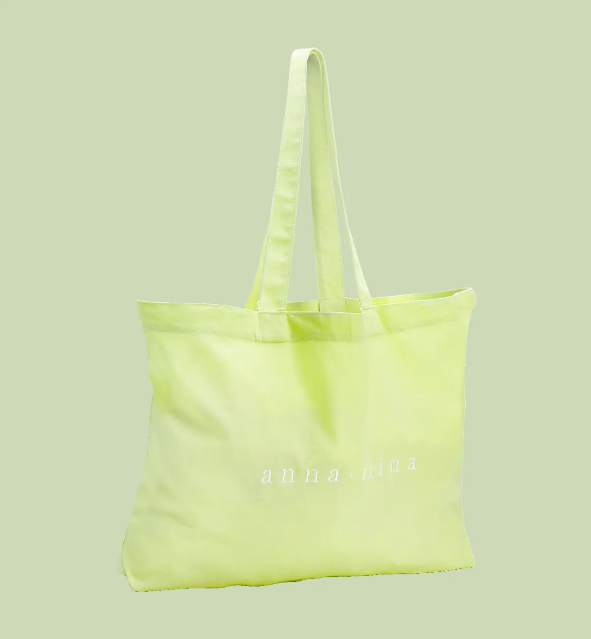 Anna + Nina Accessories | Canvas A+N Green Tote Bag