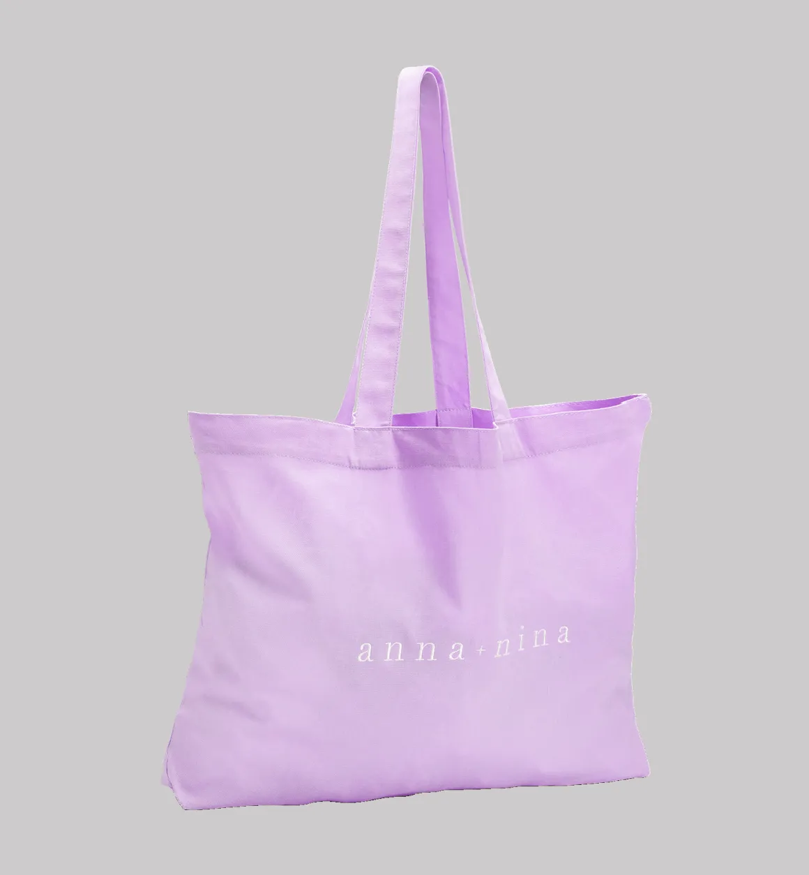 Anna + Nina Accessories | Canvas A+N Purple Tote Bag