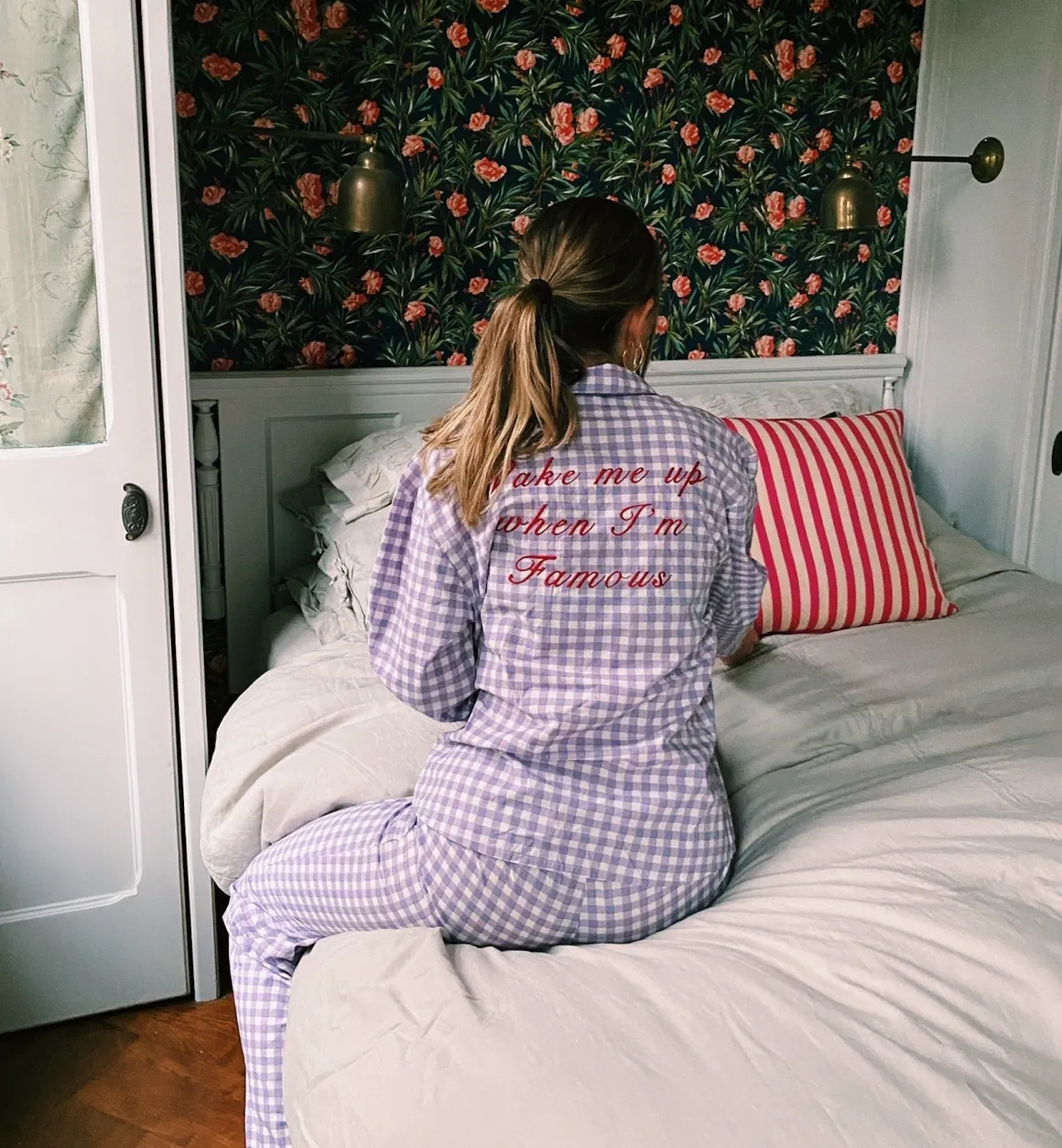 Anna + Nina - Home Verzorging | Co-Ords | Chill Pill Gingham Pyjama Paars