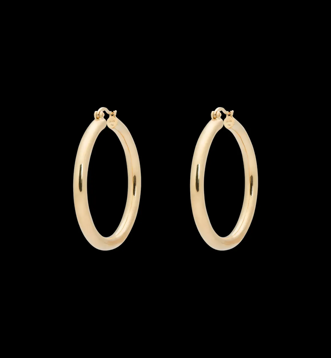 Anna + Nina ​Verguld | Zilver & Verzilverd | Classique Hoop Earrings