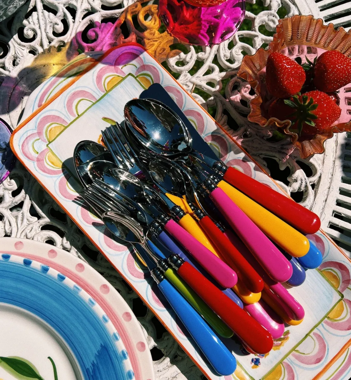 Capdeco Servies | Bestek | Cutlery Set 12 Pieces - Bright Multicolour