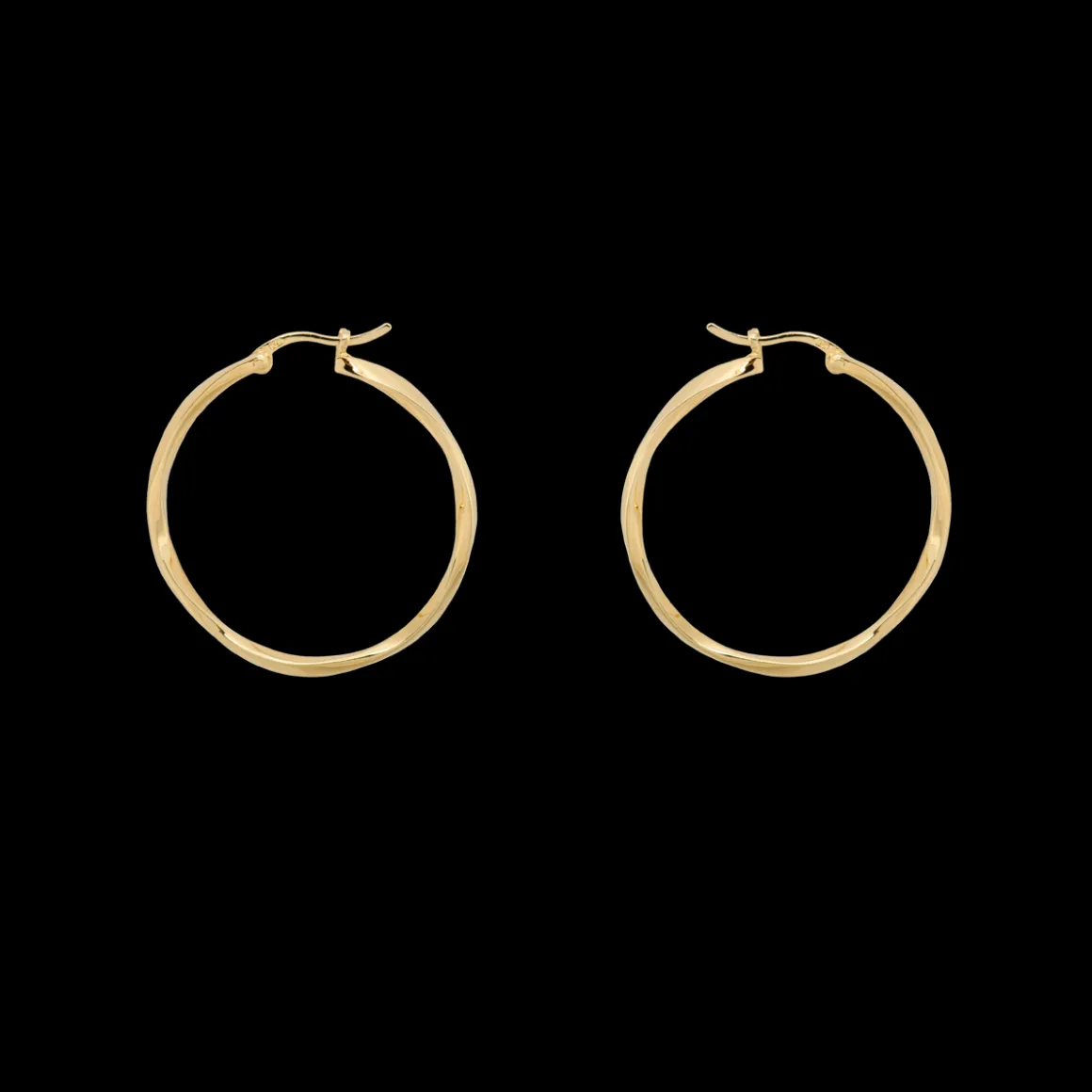 Anna + Nina ​Verguld | Zilver & Verzilverd | Dazzling Hoop Earrings