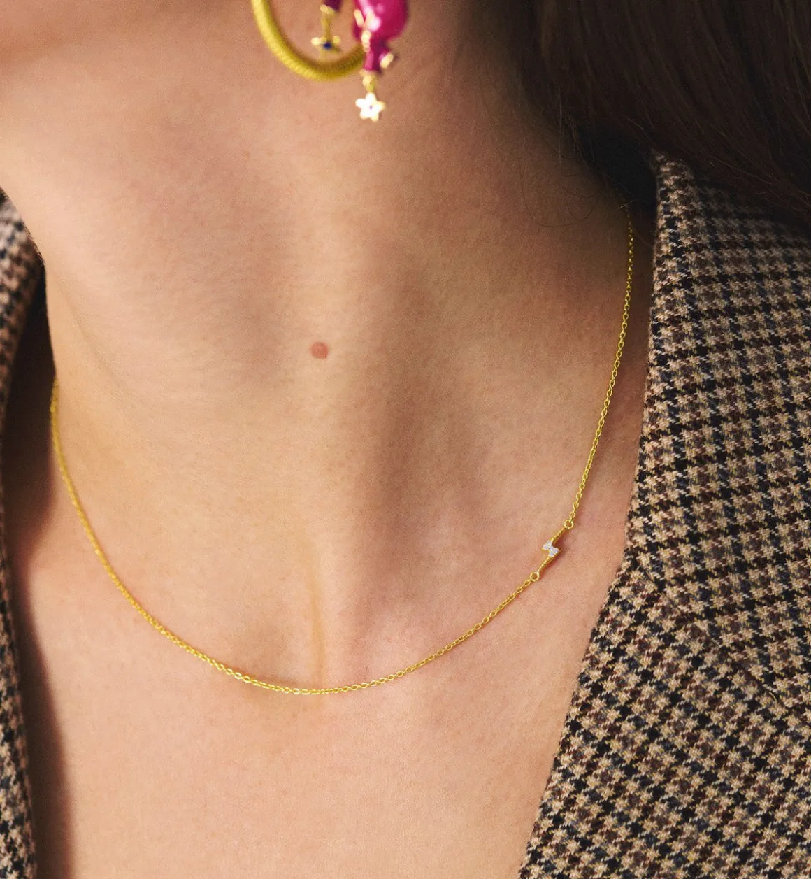 Anna + Nina ​Verguld | Zilver & Verzilverd | Electric Love Necklace