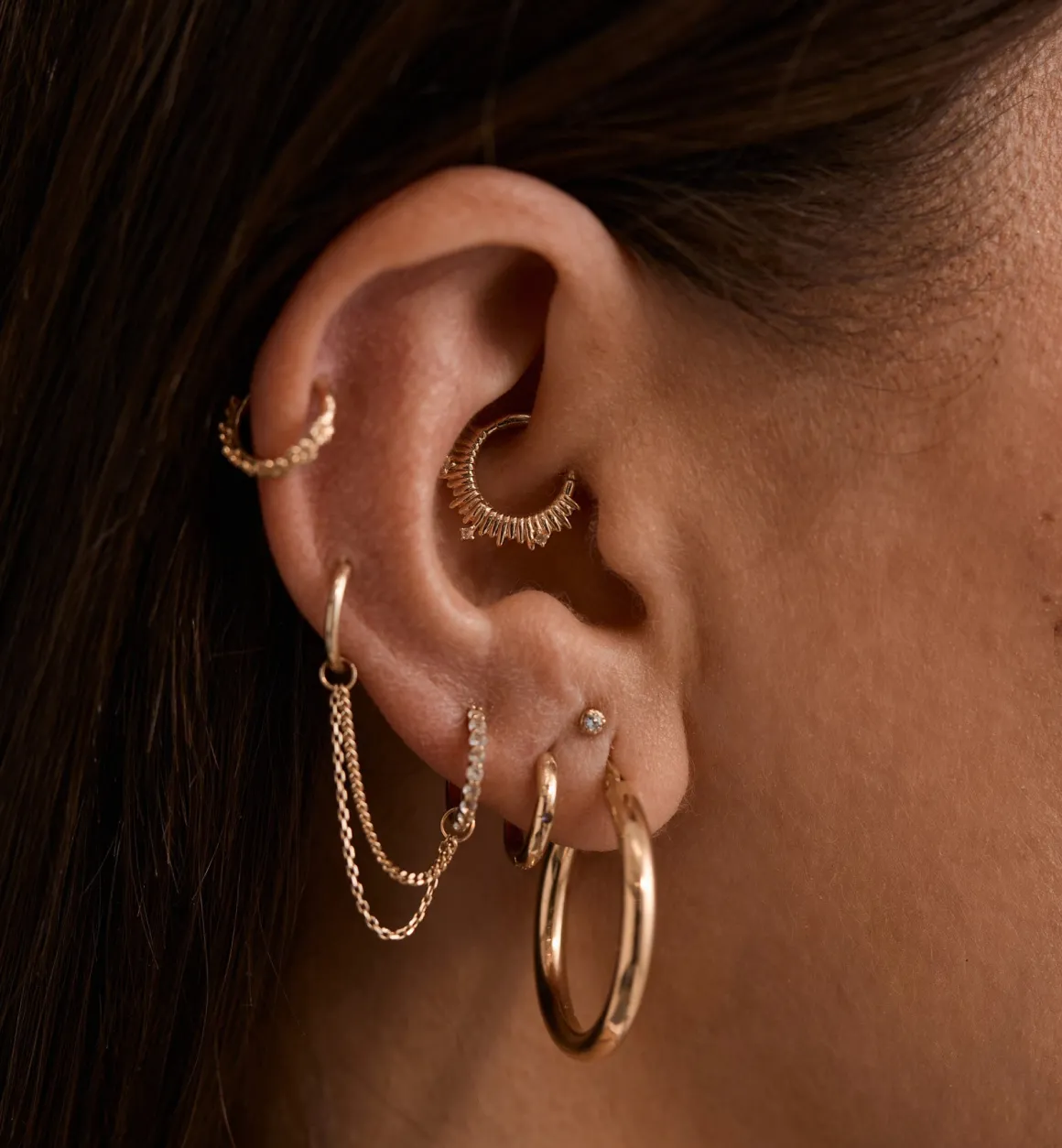 Anna + Nina 14K Goud | Enigma Daith Piercing 14K