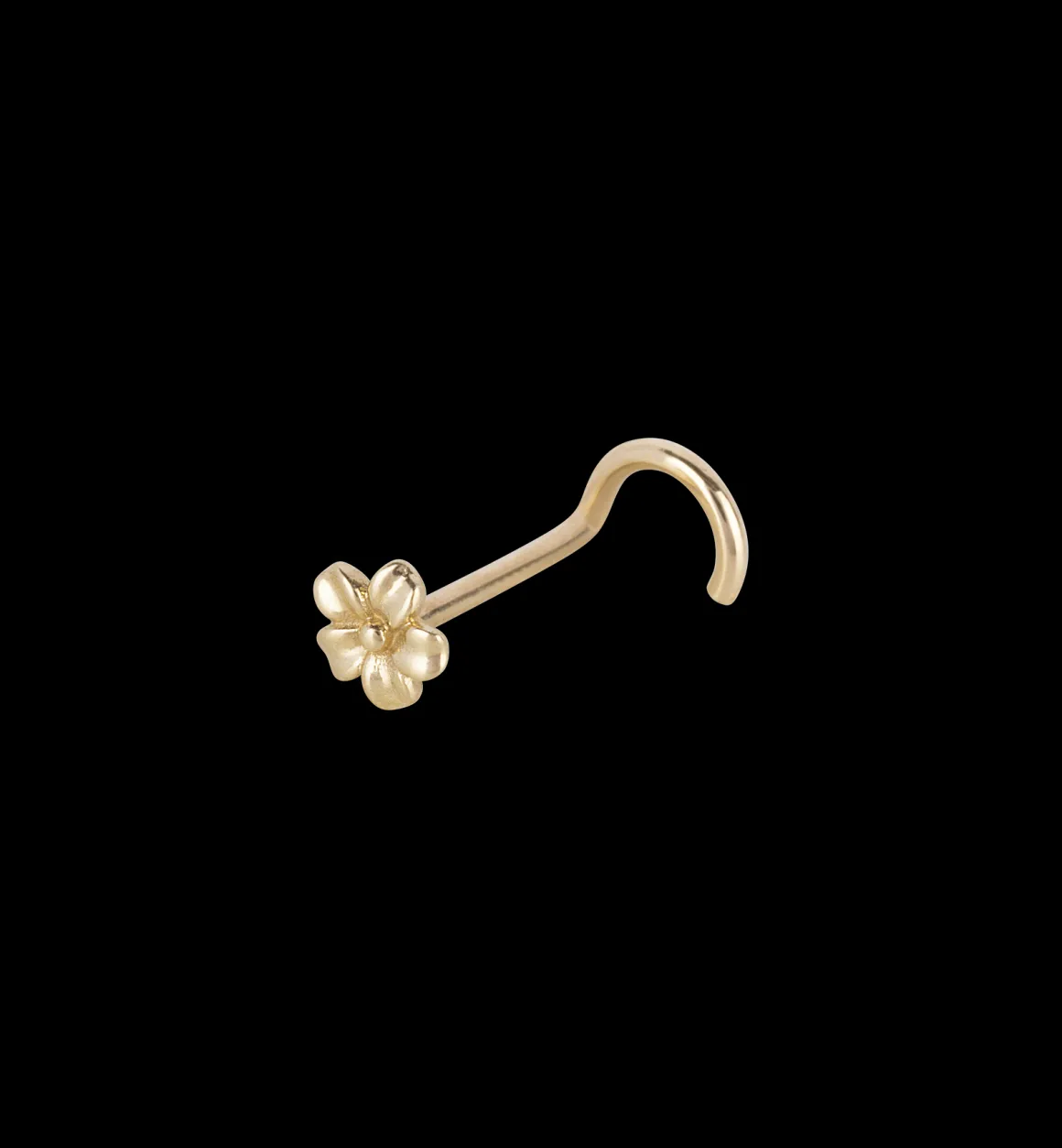 Anna + Nina 14K Goud | Forget Me Not Nose Piercing 14K