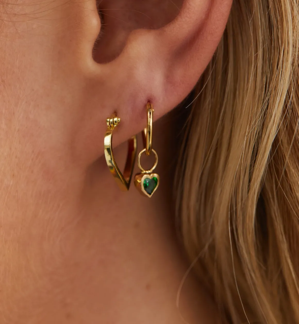 Anna + Nina ​Verguld | Zilver & Verzilverd | Funky Love Small Hoop Earrings