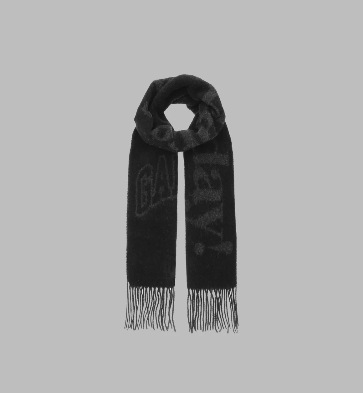 GANNI Accessories | Black Please Recycle Scarf