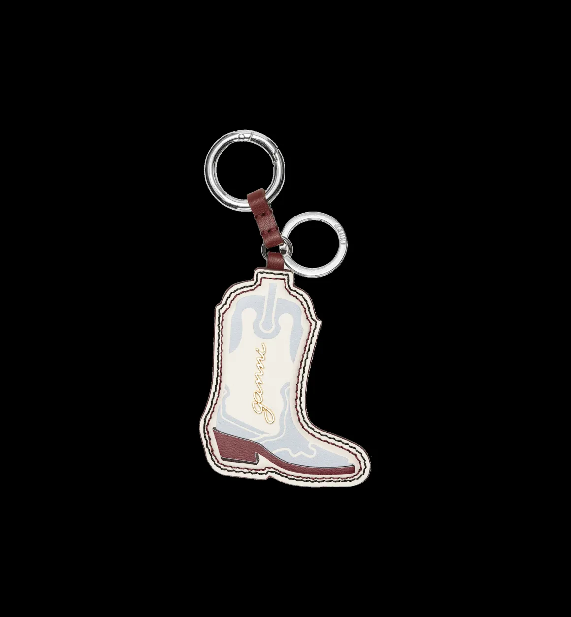 GANNI Accessories | Blue Western Boot Keychain