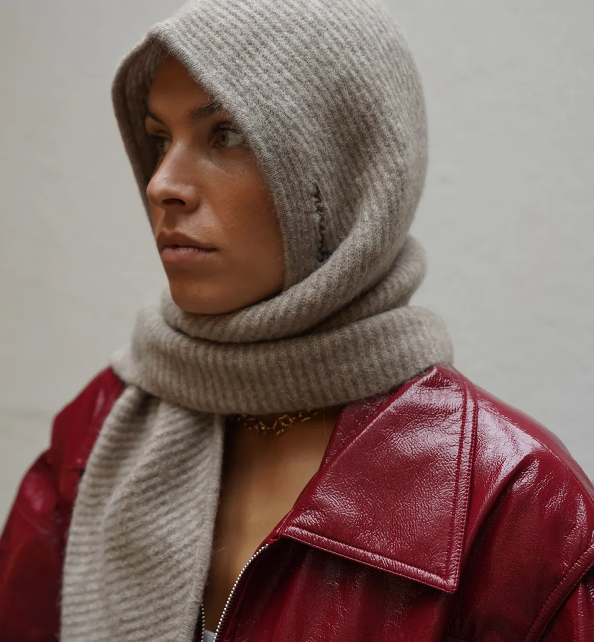 GANNI Accessories | Brown Soft Balaclava