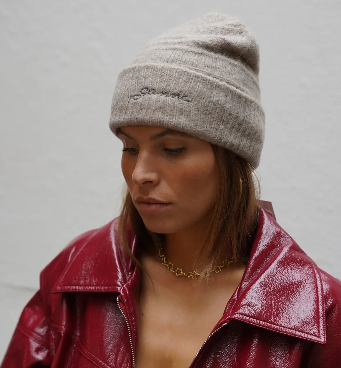 GANNI Accessories | Brown Soft Beanie