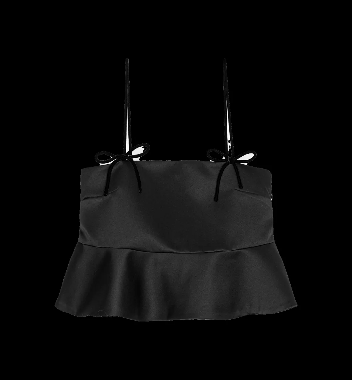 GANNI Tops | Duchesse Top Black