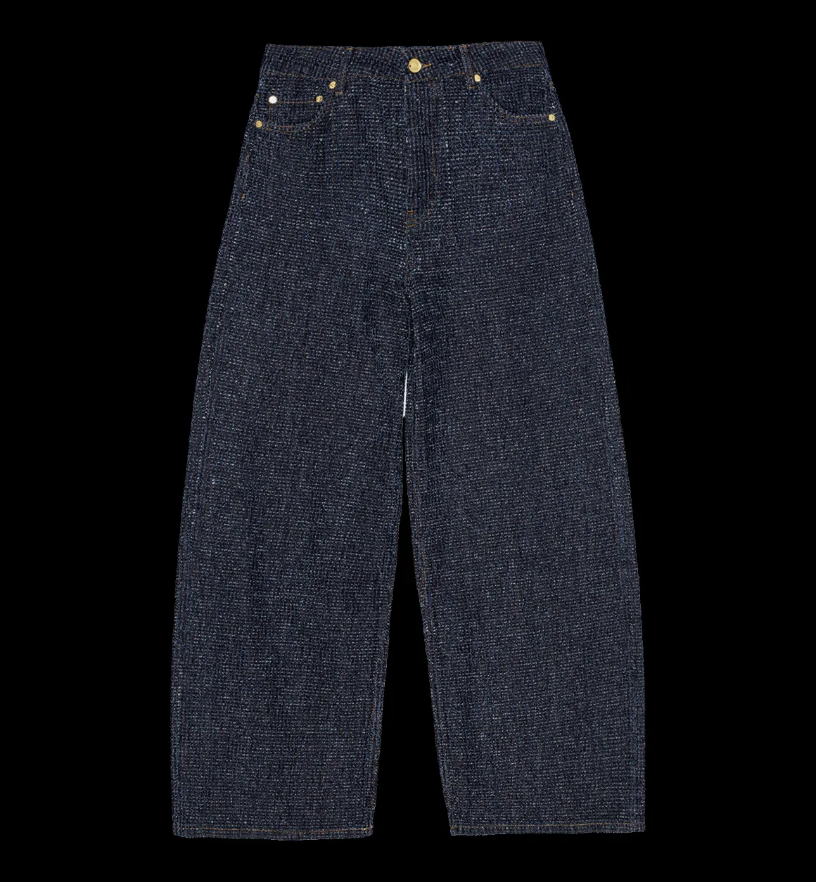 GANNI Broeken & Rokken | Co-Ords | Fluffy Denim Jeans Blue