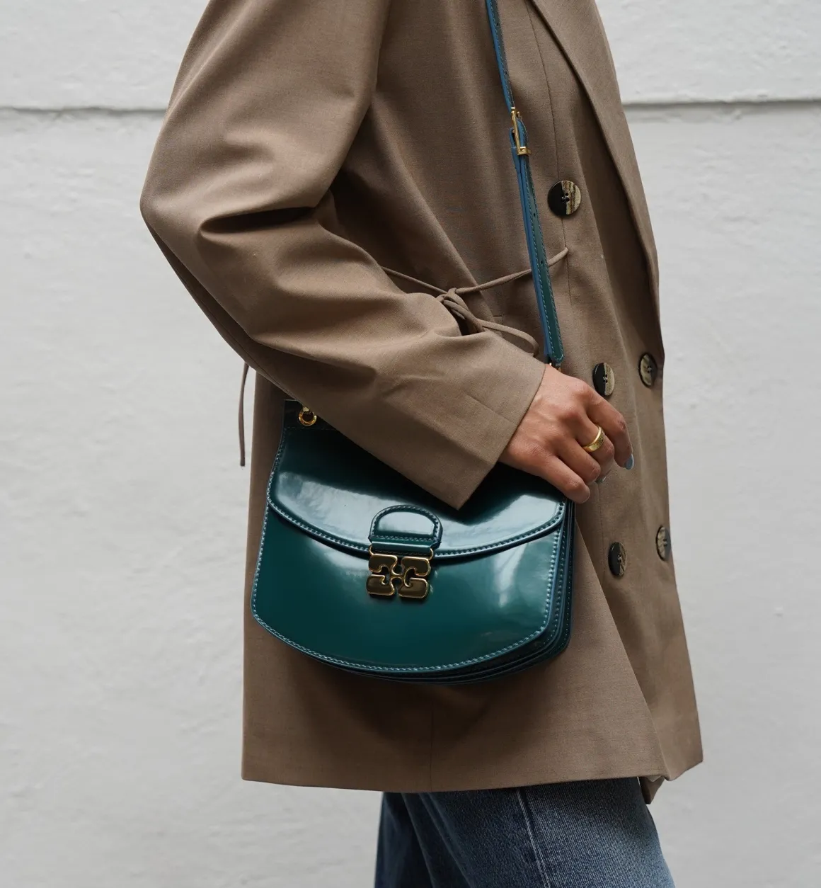 GANNI Accessories | Green Apo-G Patent Bag