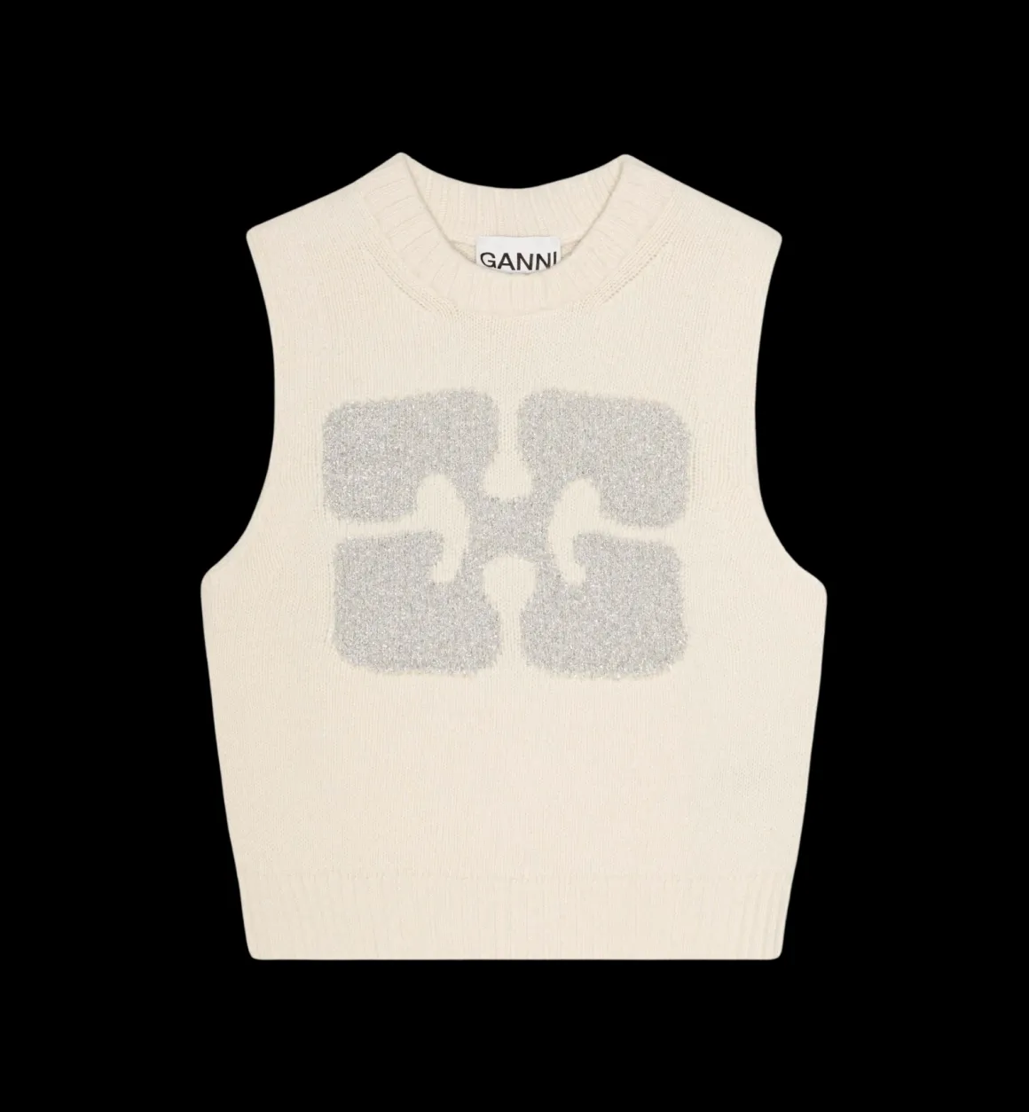 GANNI Tops | Breisels | Heart Graphic Vest White