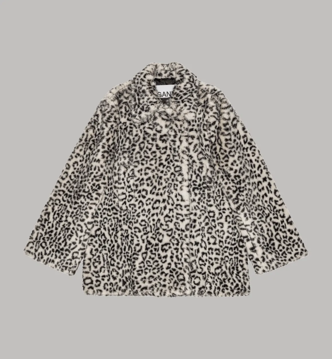 GANNI Jassen | Leopard Faux Fur Jacket Brown