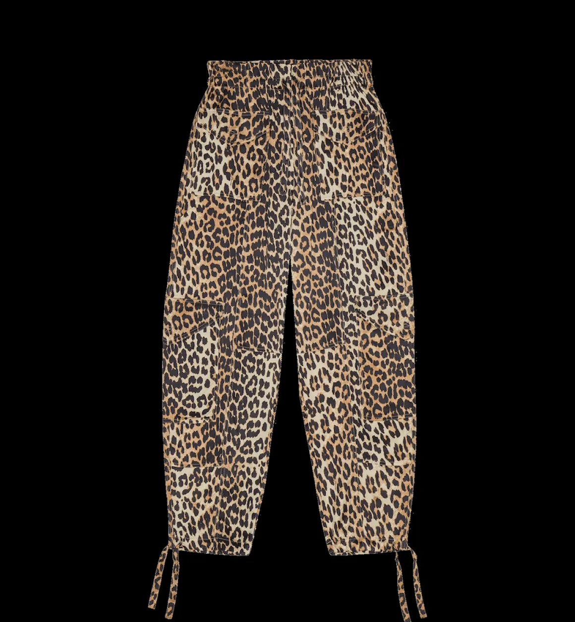 GANNI Broeken & Rokken | Leopard Satin Pants Brown