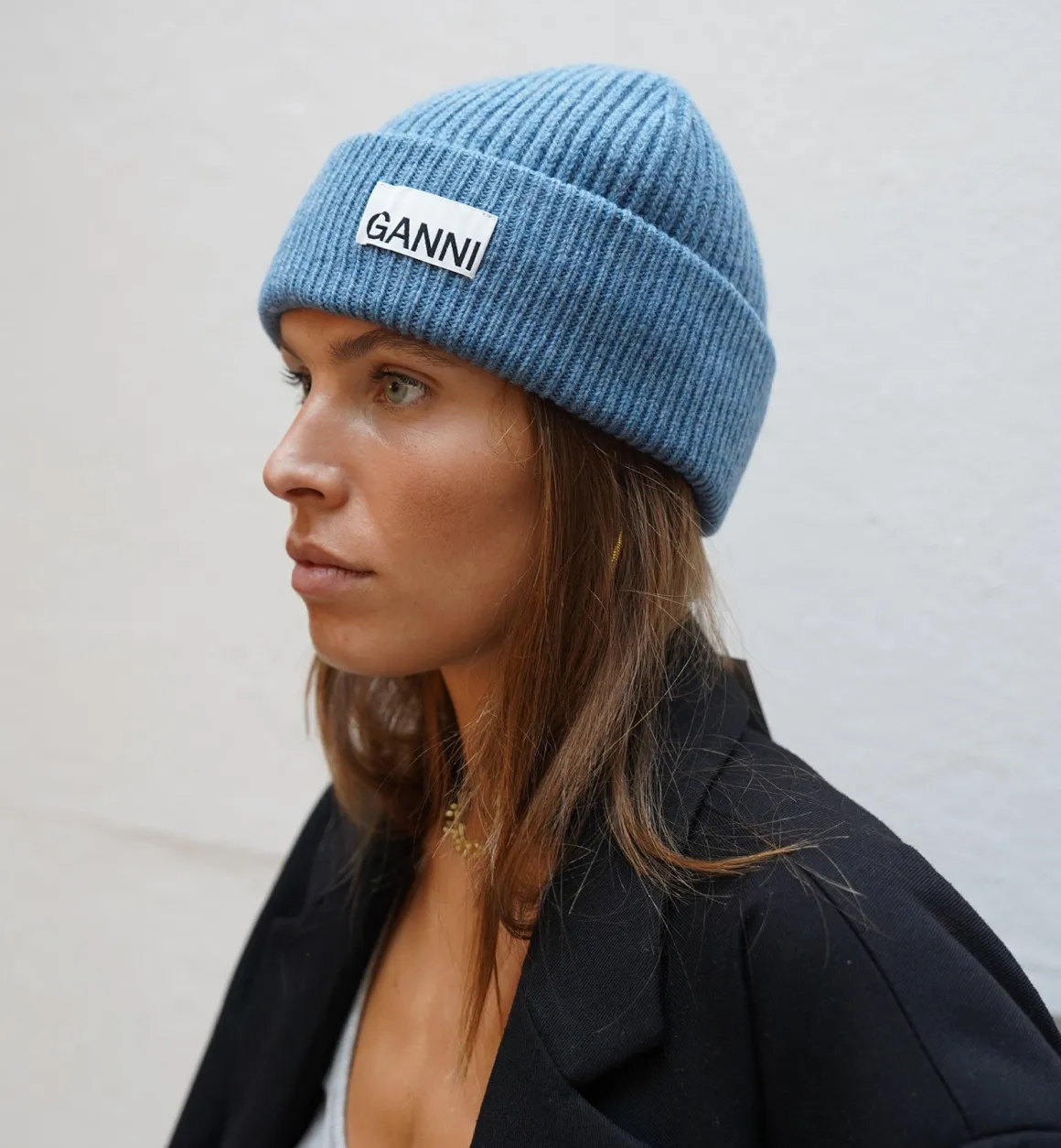 GANNI Accessories | Light Structured Rib Beanie