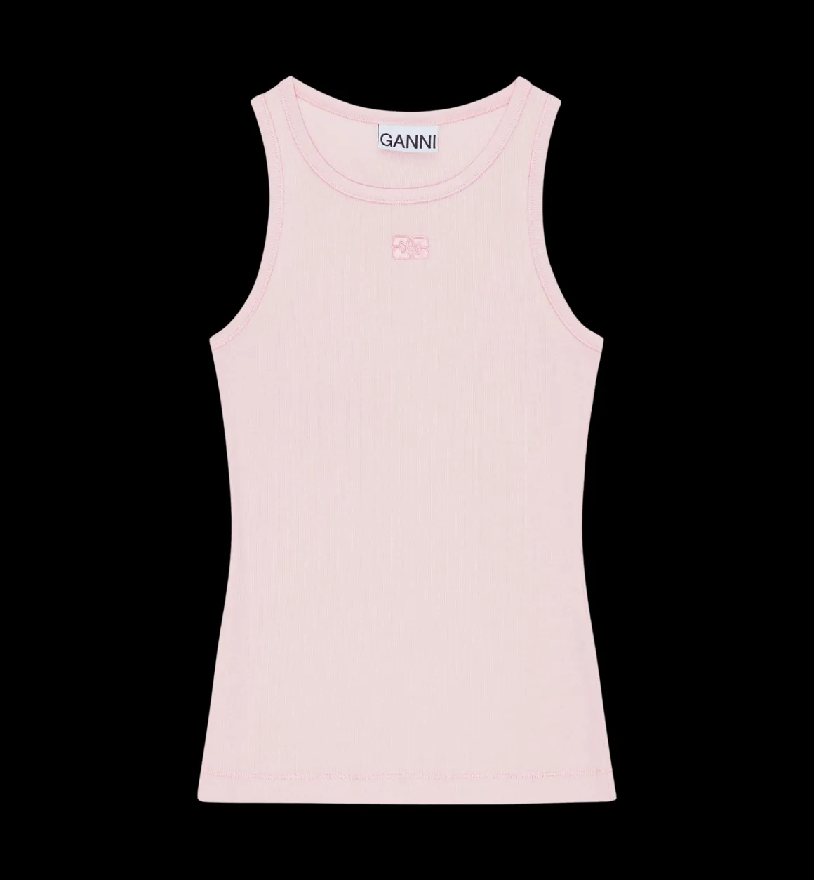 GANNI Tops | Rib Tank Top Pink