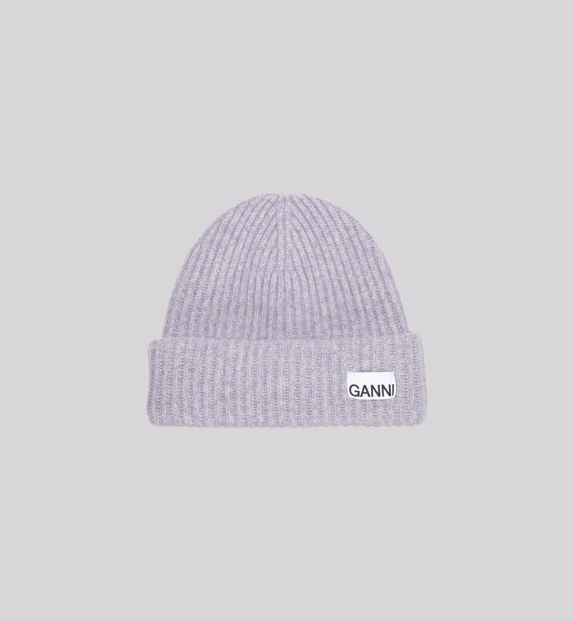 GANNI Accessories | Purple Structured Rib Beanie