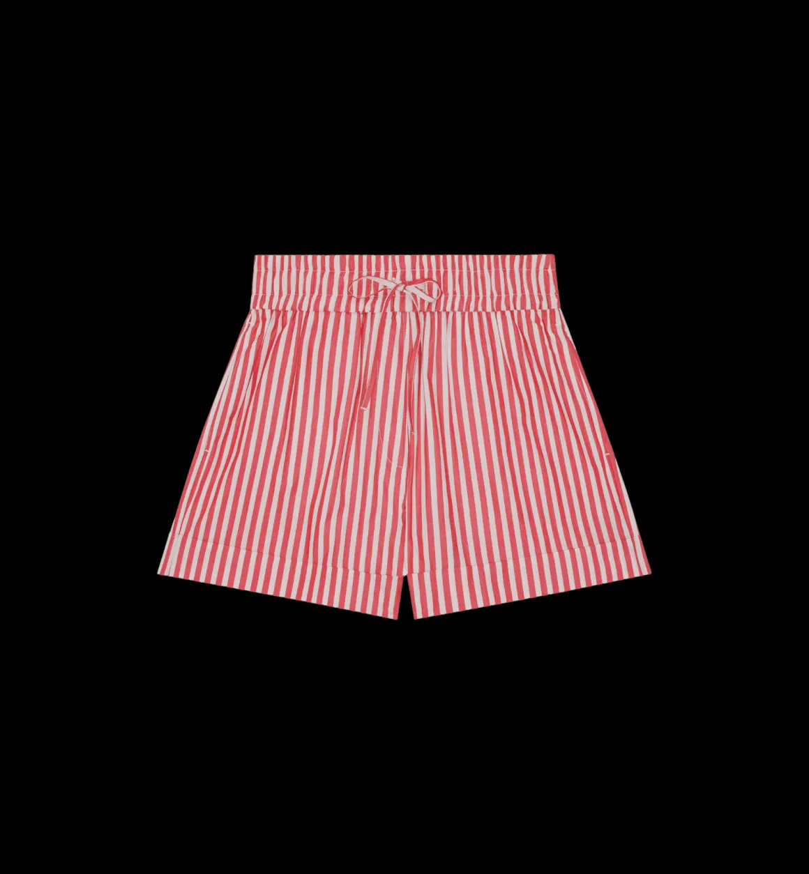 GANNI Broeken & Rokken | Stripe Shorts Red