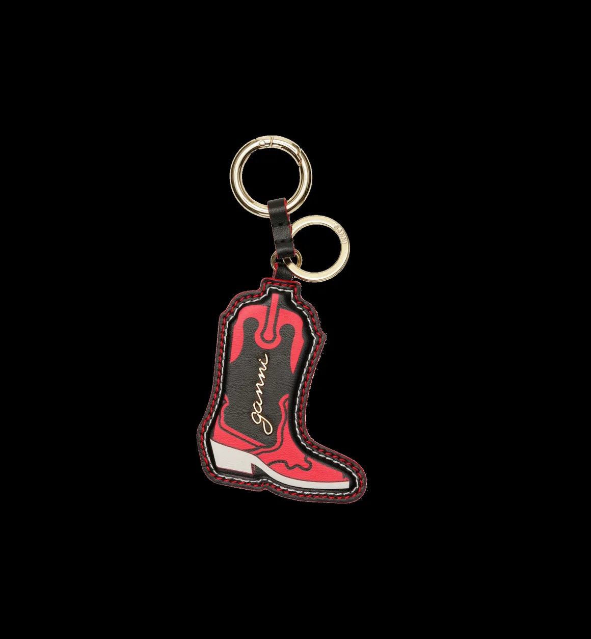 GANNI Accessories | Red Western Boot Keychain