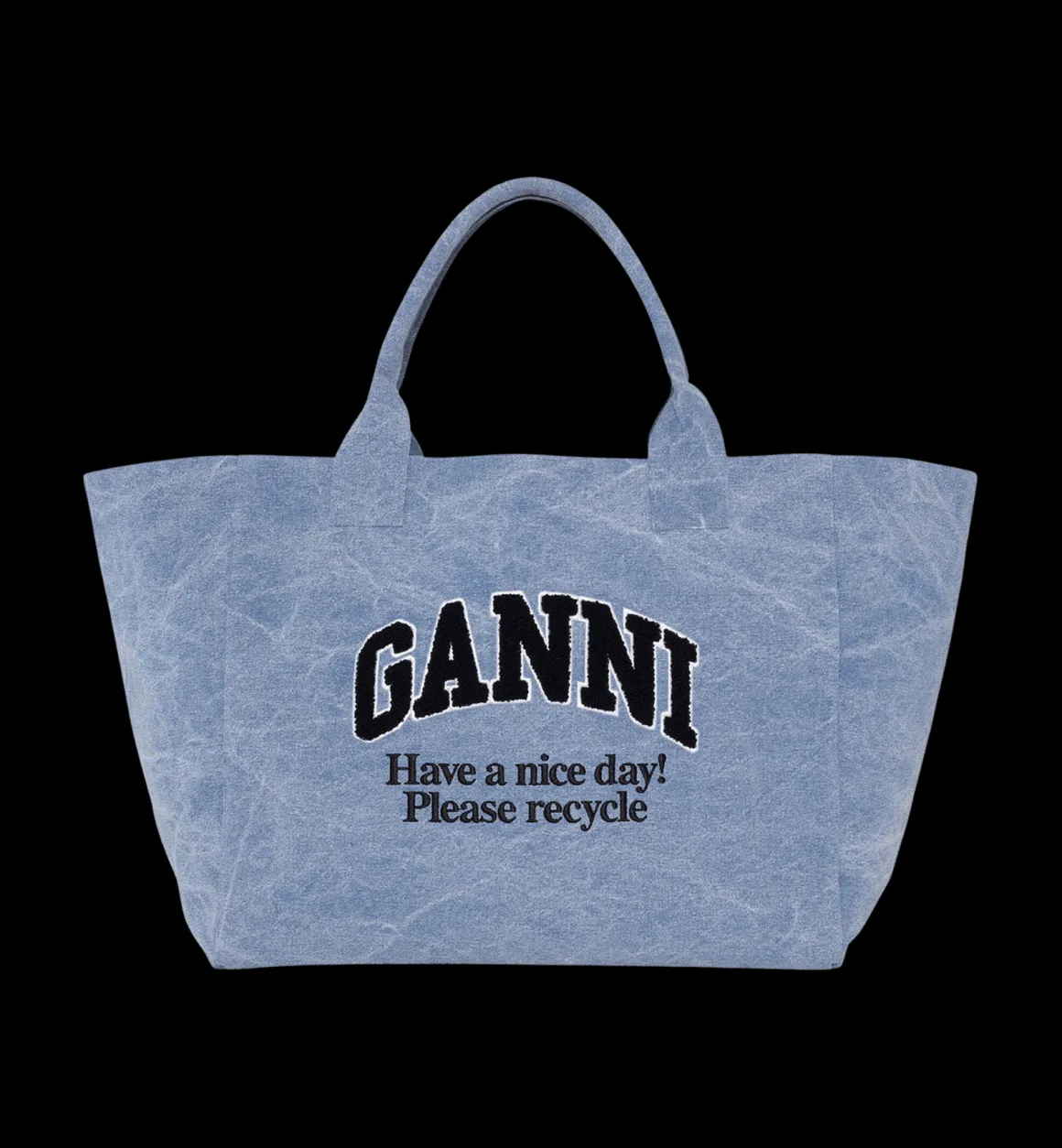 GANNI Accessories | Washed Denim Shopper XXL