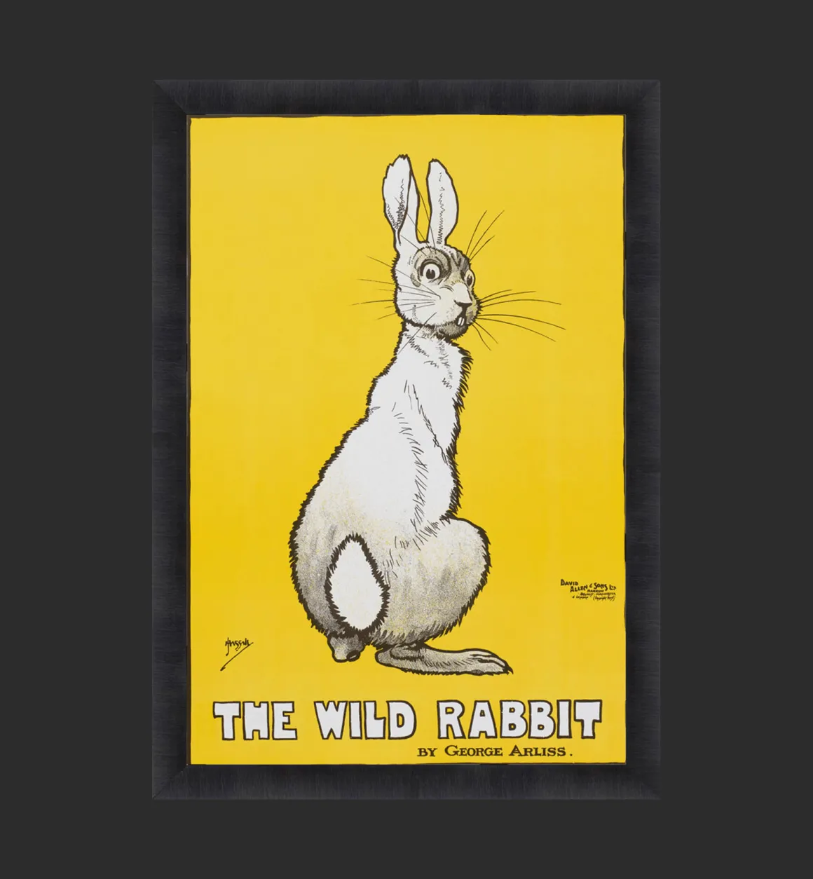 G&C Kunst | Decoratie | Wild Rabbit Yellow Framed Artwork