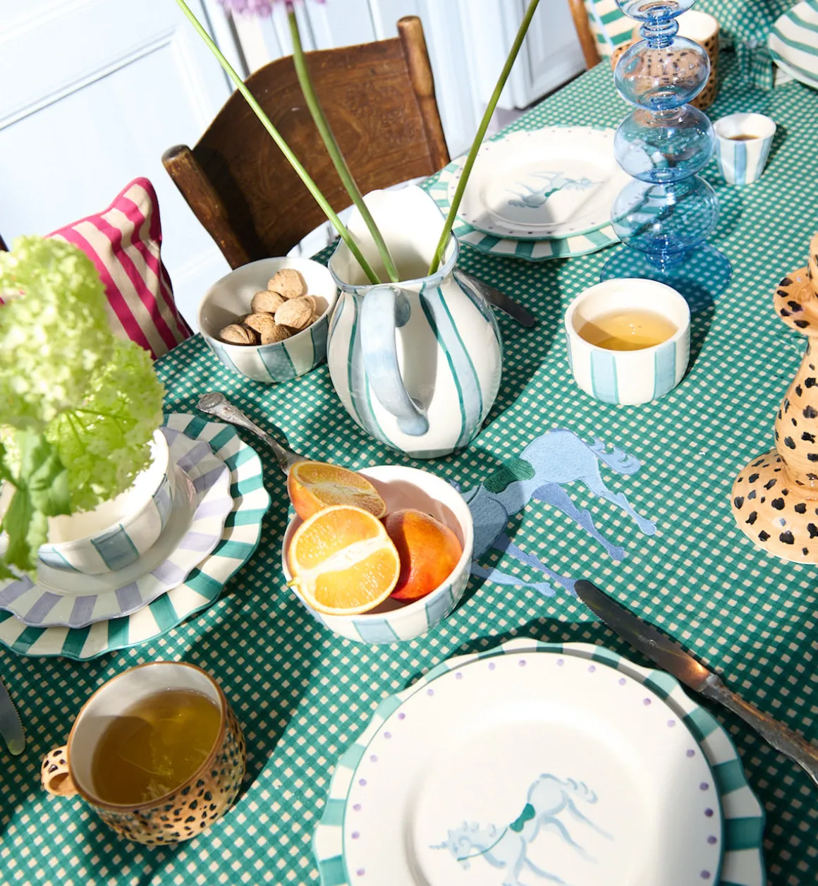 Anna + Nina - Home Servies | Tafelkleden & Servetten | Gingham Pegasus Tablecloth