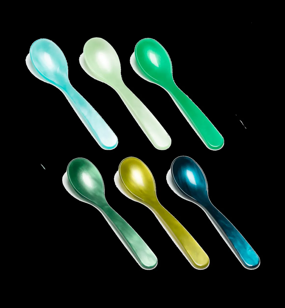 G. F. Heim Söhne Servies | Bestek | Green Acrylic Teaspoon Set