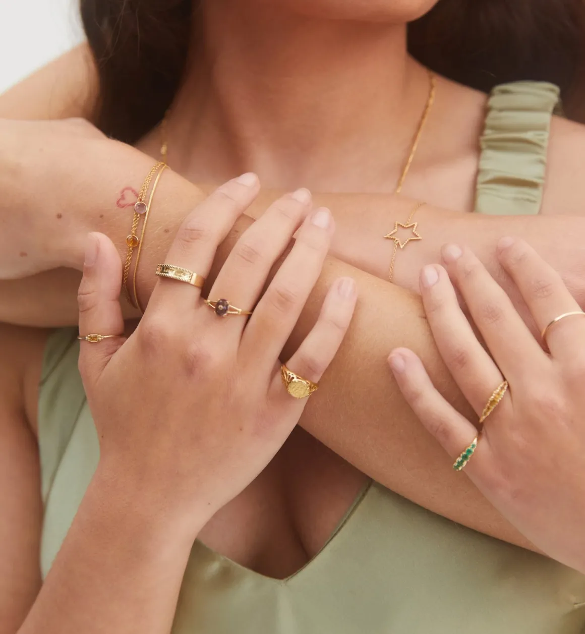 Anna + Nina 14K Goud | Voor Je Partner | Honeysuckle Ring 14K Geelgoud