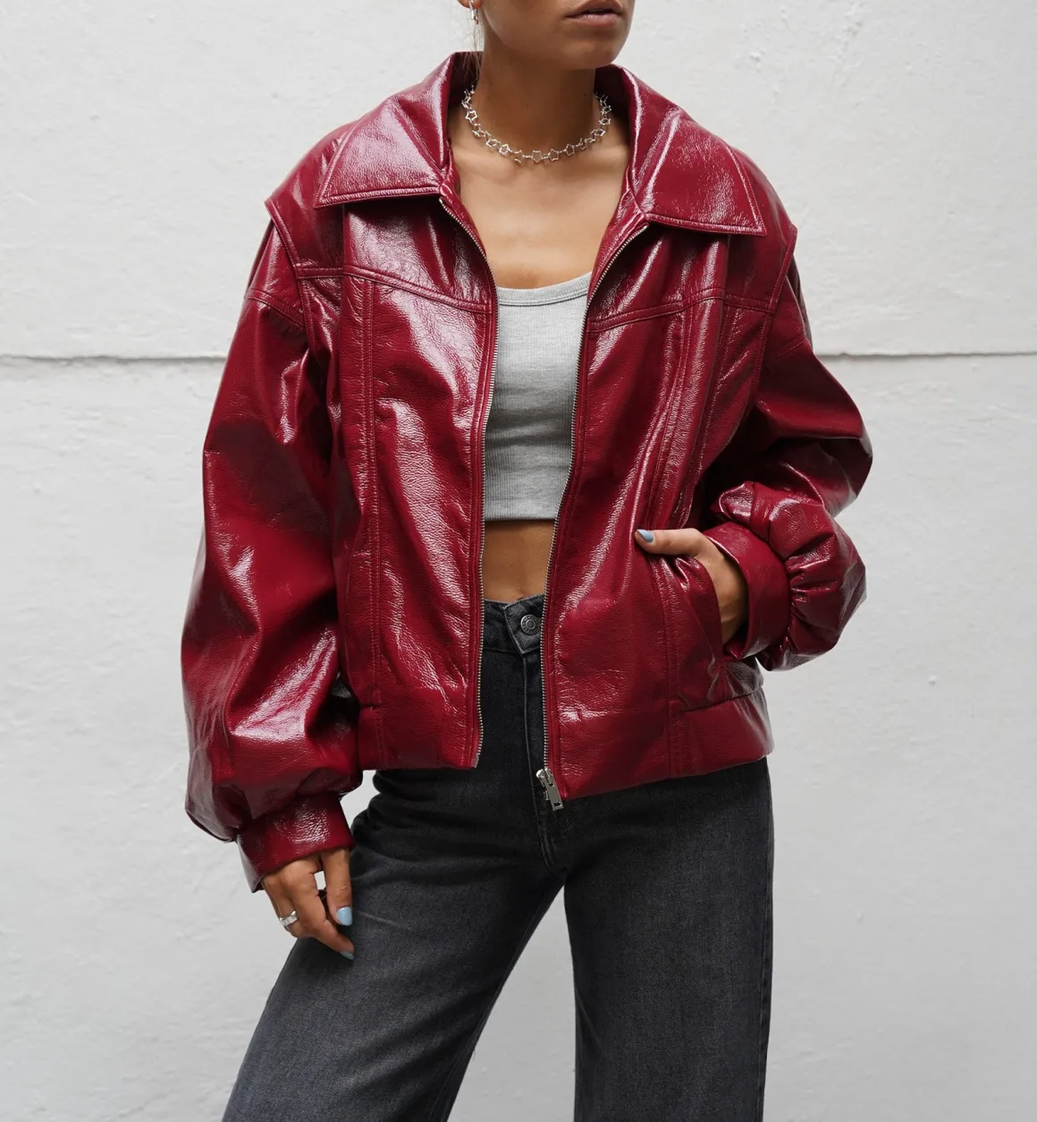 Laagam Jassen | Cupido Bomber Jacket Red