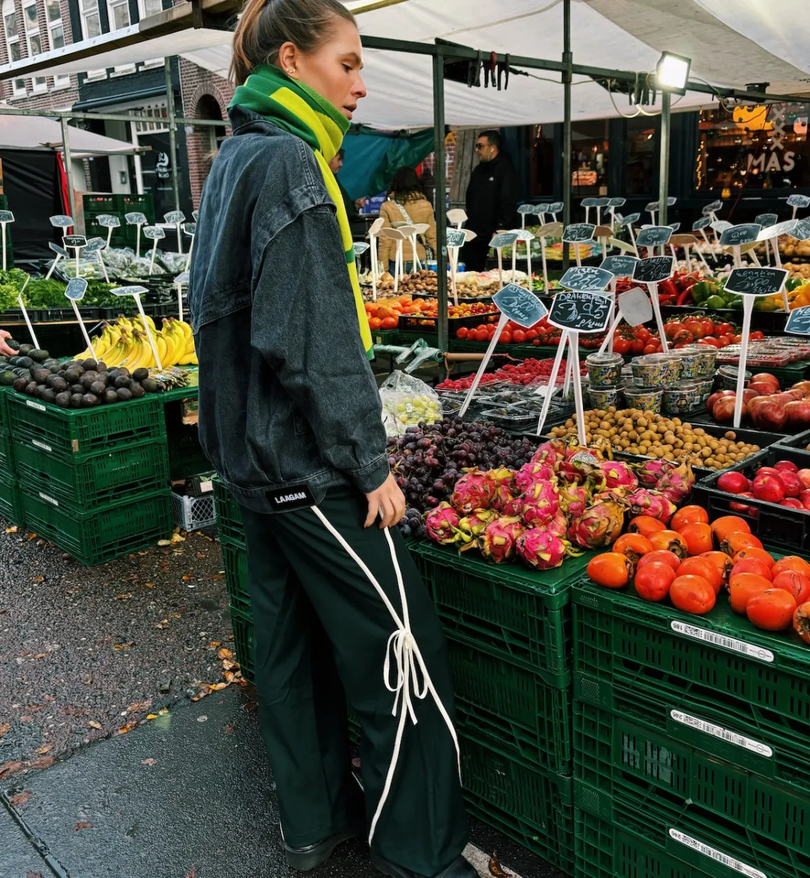 Laagam Broeken & Rokken | Vicky Tracksuit Pants Green