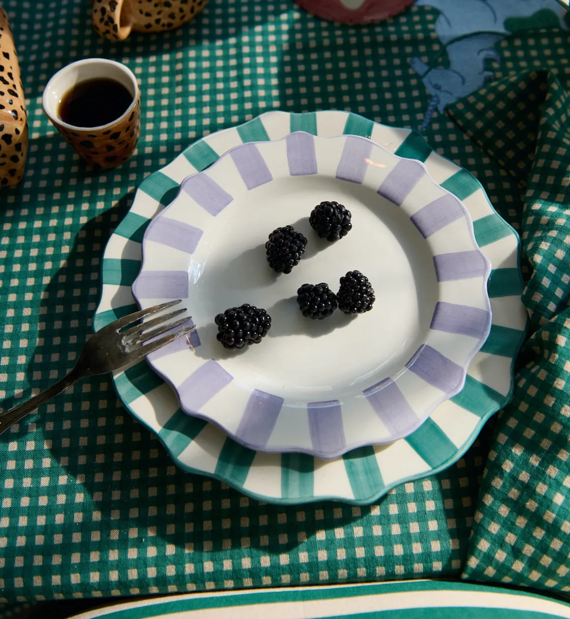 Anna + Nina - Home Servies | Lilac Scalloped Breakfast Plate