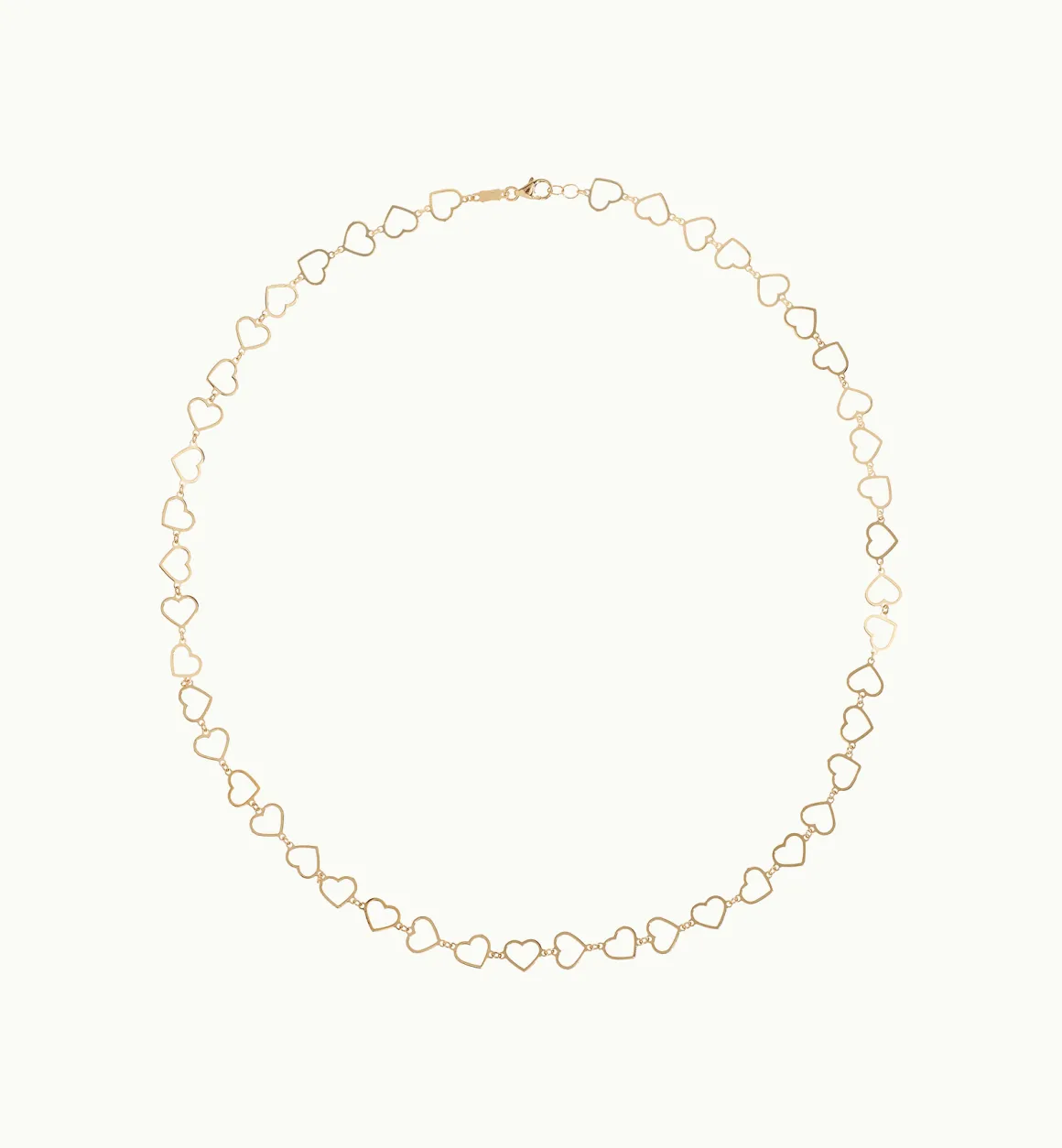 Anna + Nina 14K Goud | Linked Hearts Necklace 14K