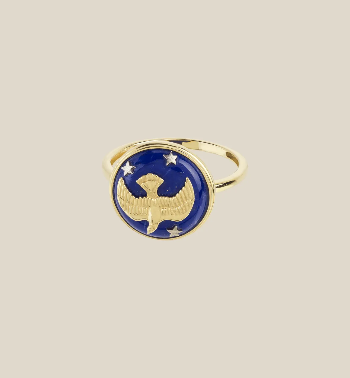 Anna + Nina 14K Goud | Love Bird Ring 14K Geelgoud