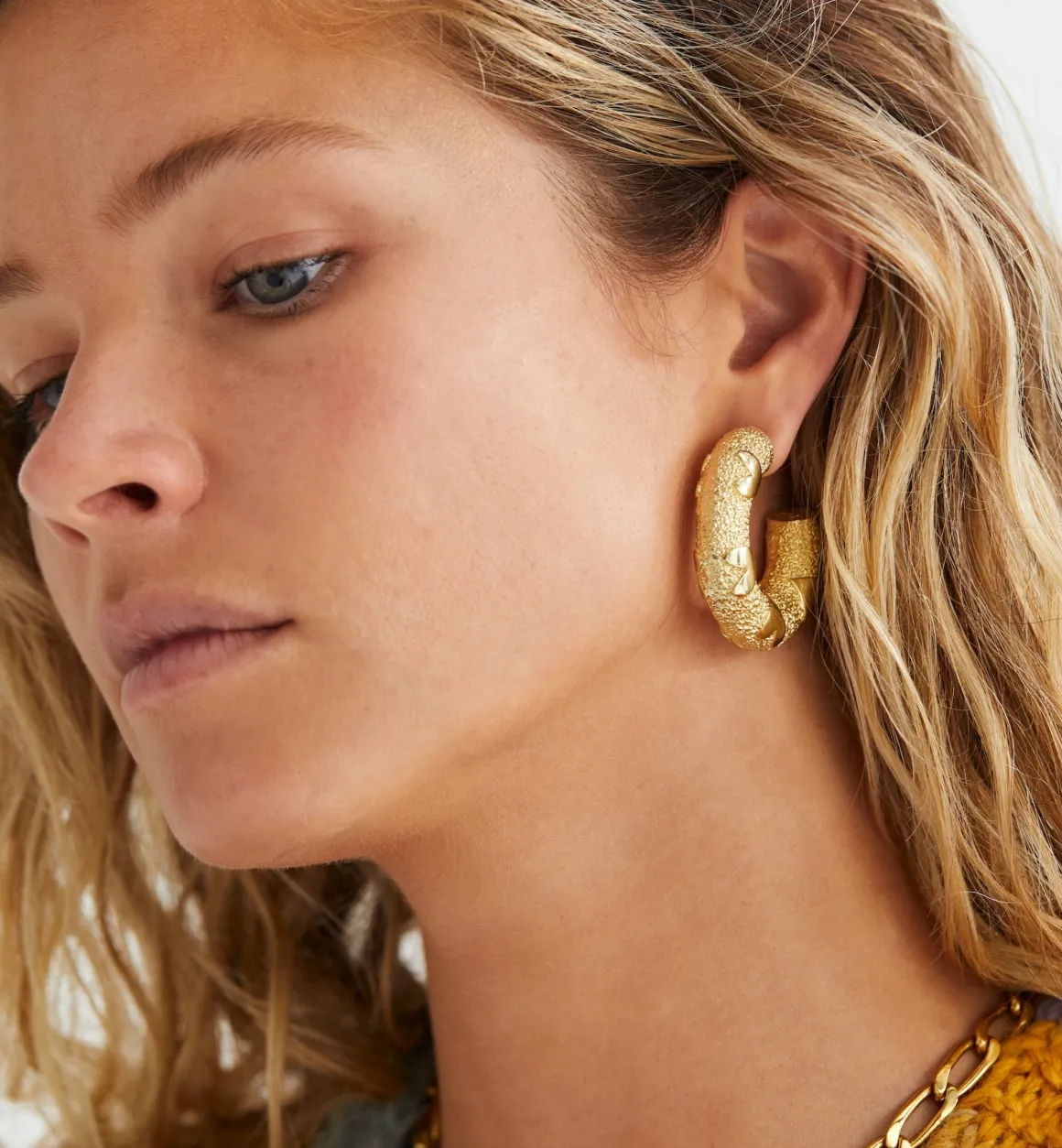 Anna + Nina ​Verguld | Zilver & Verzilverd | Love City Hoop Earrings (L)