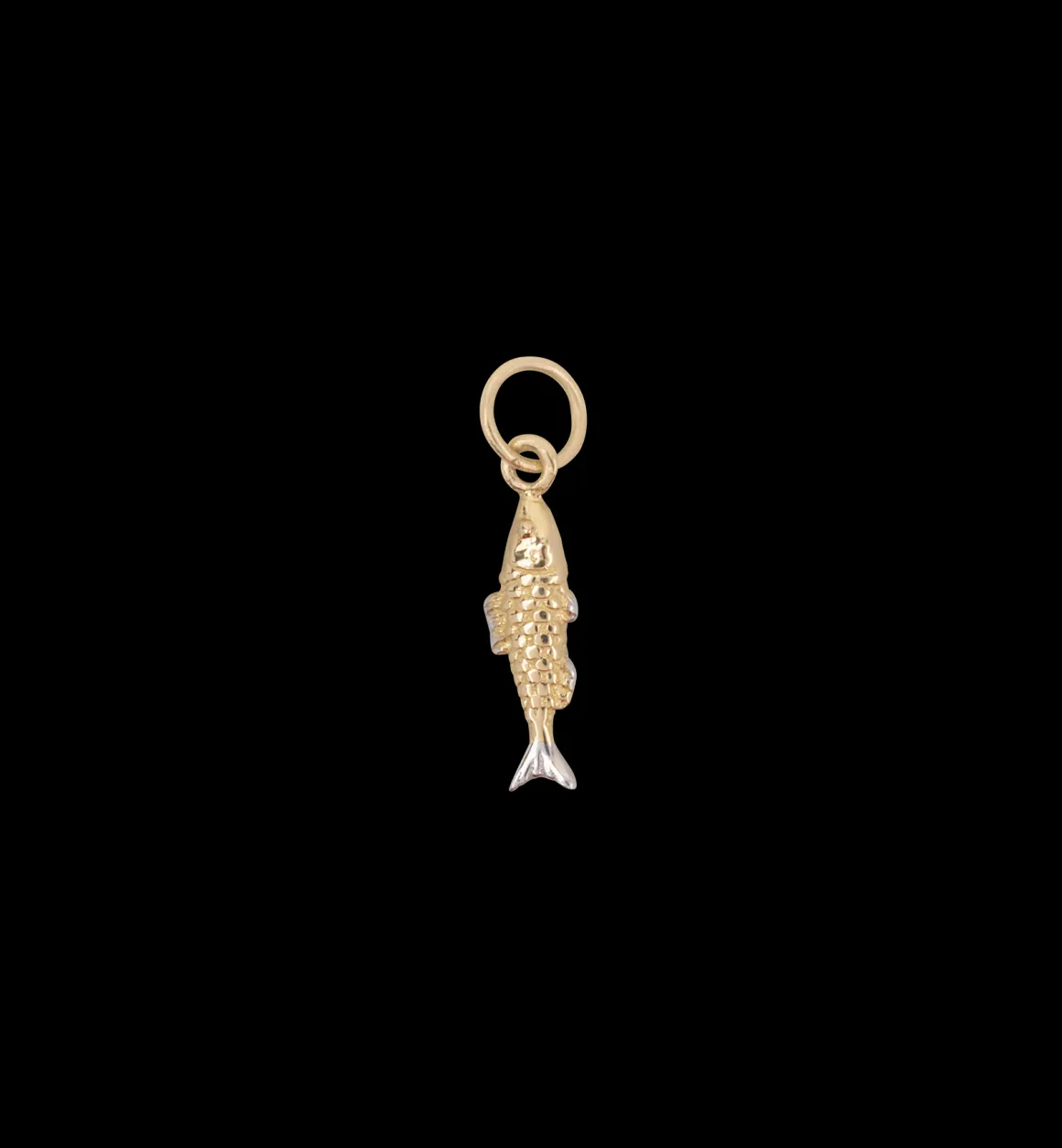 Anna + Nina 14K Goud | Lucky Fish Piercing Charm 14K